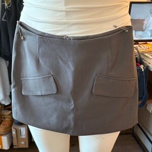 PrettyLittleThing Charcoal Mini Skirt